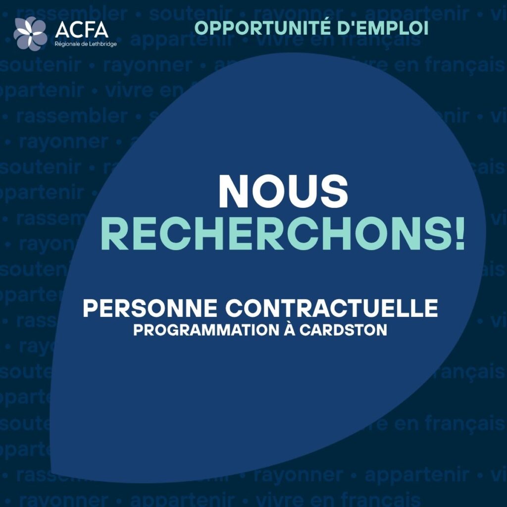 Agent(e) de programmation communautaire – Cardston